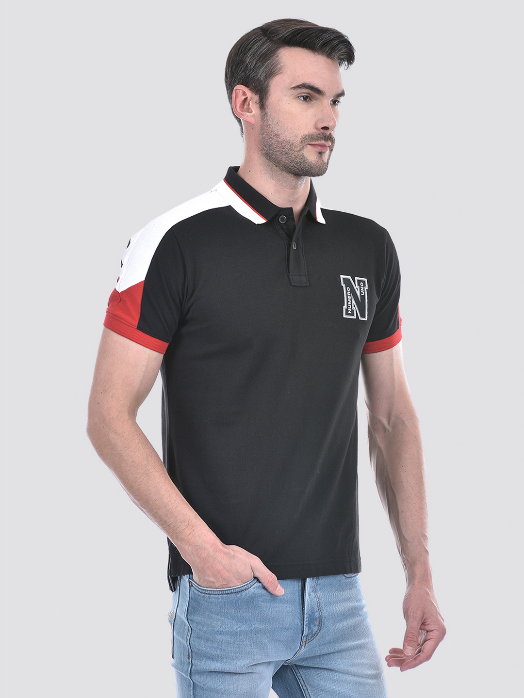 Numero Uno Men Color Block Multicolor T-Shirt